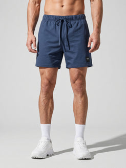Forge heavyweight men’s sweat shorts in navy front view