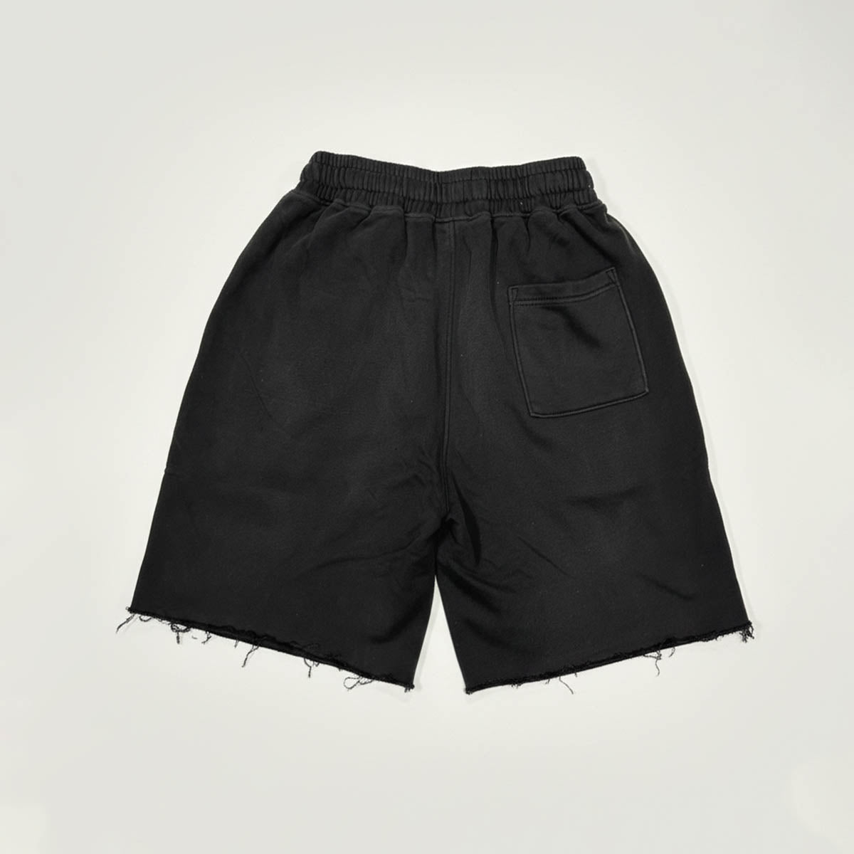 Diagor Raw Hem Washed Men's Shorts in Washed Black back view